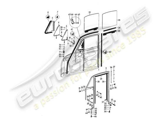 a part diagram from the Porsche 356B/356C (1960) parts catalogue