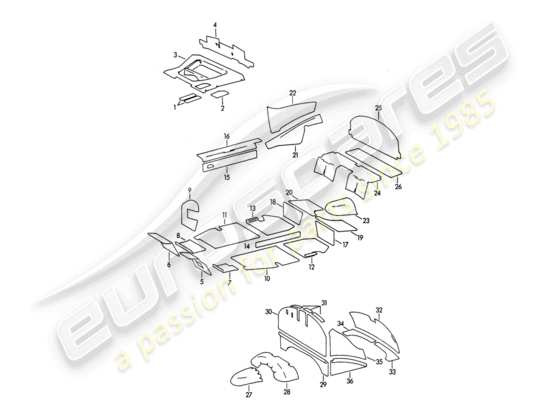 a part diagram from the Porsche 356B/356C (1960) parts catalogue