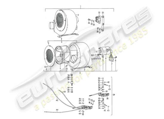 a part diagram from the Porsche 356B/356C parts catalogue