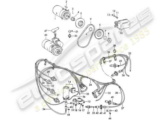 a part diagram from the Porsche 356B/356C (1960) parts catalogue