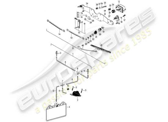 a part diagram from the Porsche 356B/356C parts catalogue