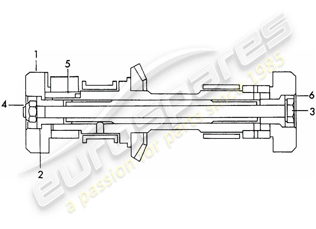 Porsche 356B/356C (1961) FLYWHEEL WEIGHTS - FOR - CAMSHAFT - EXHAUST Part Diagram