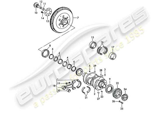 a part diagram from the Porsche 356B/356C parts catalogue