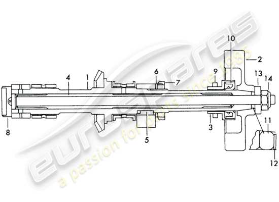 a part diagram from the Porsche 356B/356C parts catalogue