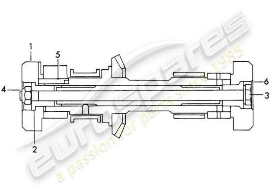 a part diagram from the Porsche 356B/356C parts catalogue