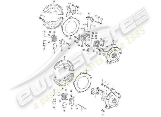 a part diagram from the Porsche 356B/356C (1961) parts catalogue