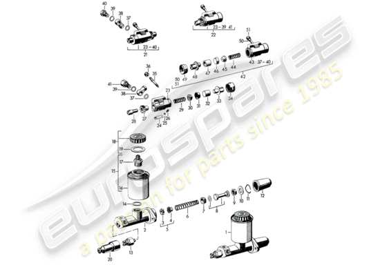 a part diagram from the Porsche 356B/356C (1961) parts catalogue