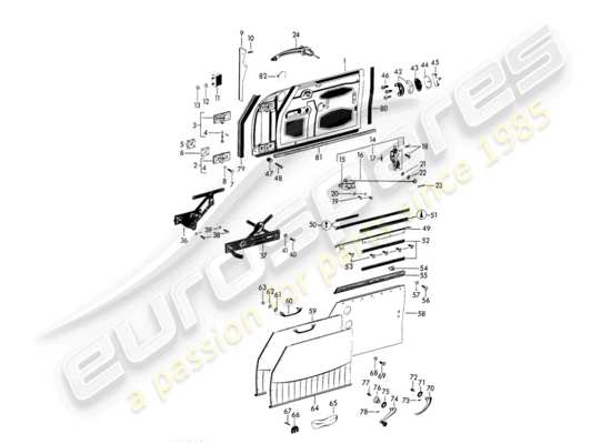 a part diagram from the Porsche 356B/356C (1961) parts catalogue