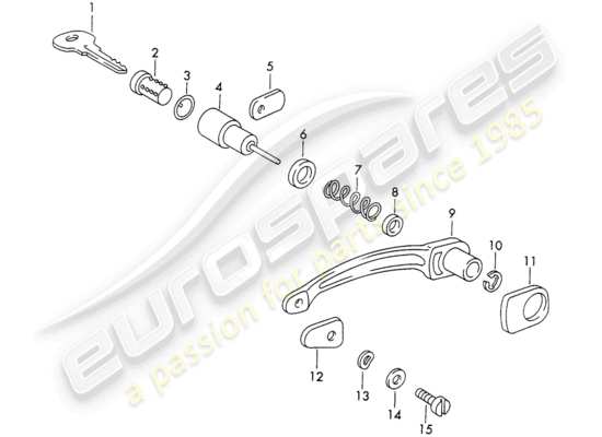 a part diagram from the Porsche 356B/356C parts catalogue