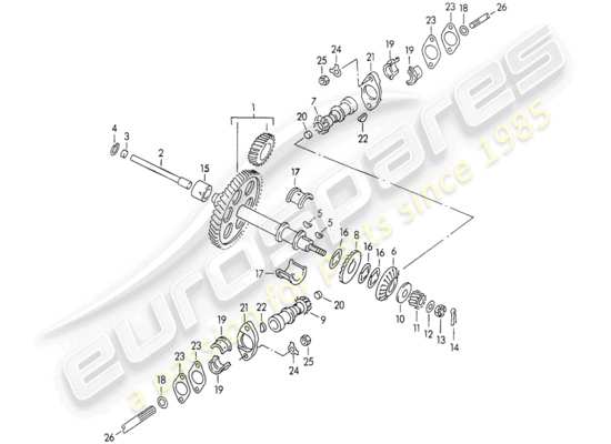 a part diagram from the Porsche 356B/356C (1962) parts catalogue