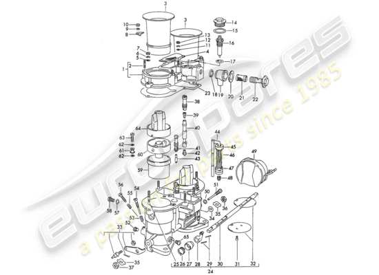 a part diagram from the Porsche 356B/356C (1962) parts catalogue