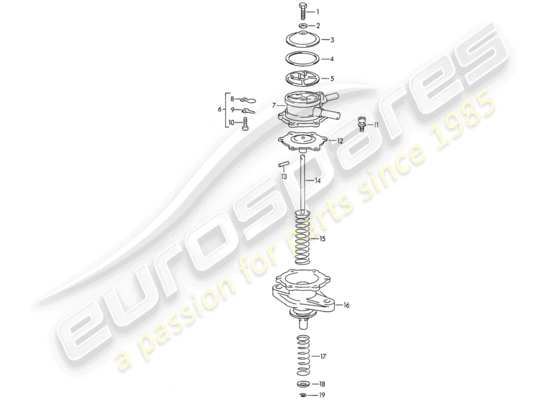 a part diagram from the Porsche 356B/356C (1962) parts catalogue