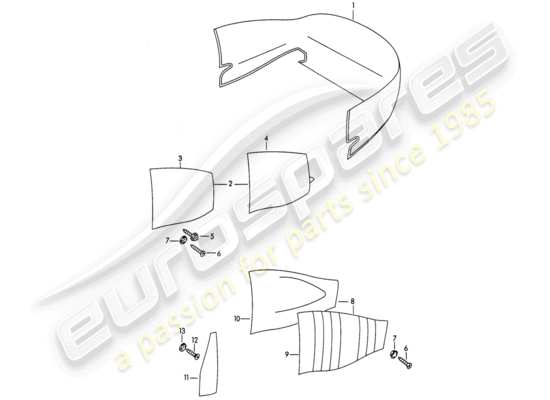 a part diagram from the Porsche 356B/356C (1962) parts catalogue