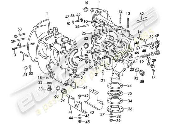 a part diagram from the Porsche 356B/356C parts catalogue