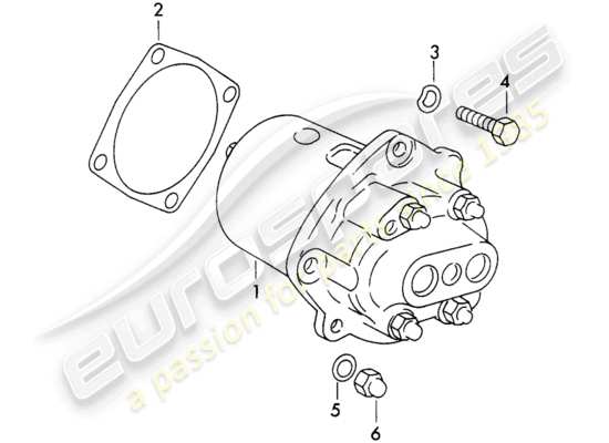 a part diagram from the Porsche 356B/356C parts catalogue