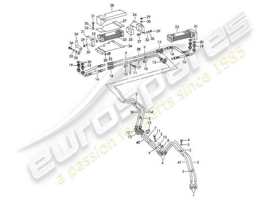 a part diagram from the Porsche 356B/356C parts catalogue