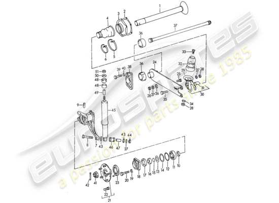 a part diagram from the Porsche 356B/356C parts catalogue