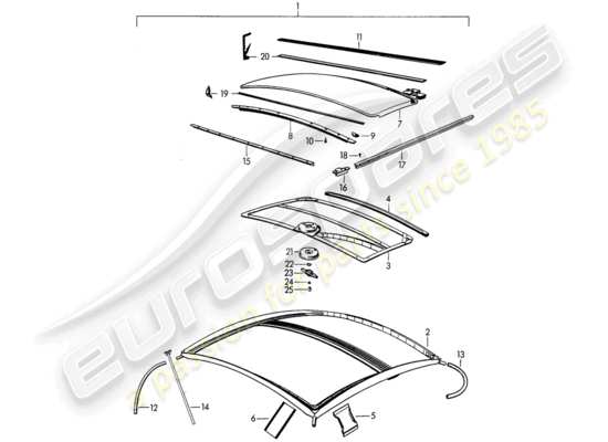 a part diagram from the Porsche 356B/356C parts catalogue