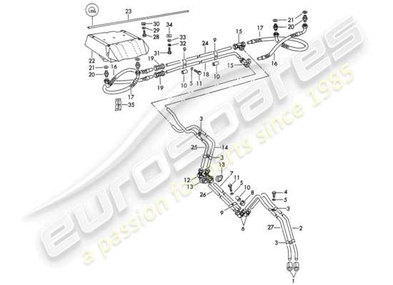 a part diagram from the Porsche 356B/356C parts catalogue