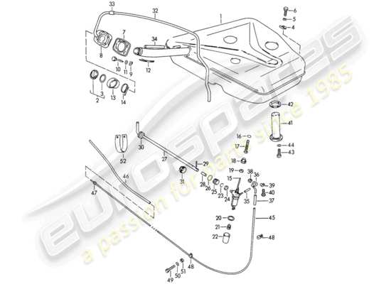 a part diagram from the Porsche 356B/356C parts catalogue