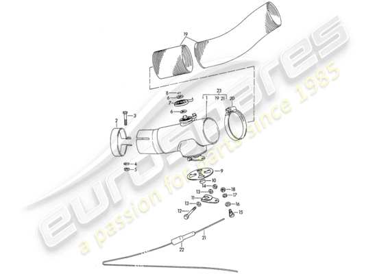 a part diagram from the Porsche 356B/356C parts catalogue