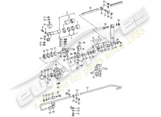 a part diagram from the Porsche 356B/356C parts catalogue