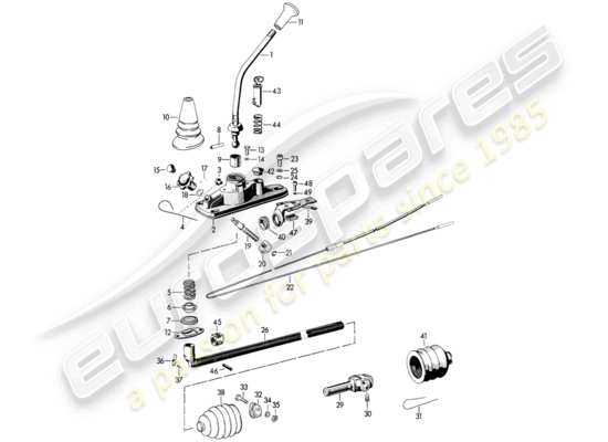 a part diagram from the Porsche 356B/356C parts catalogue