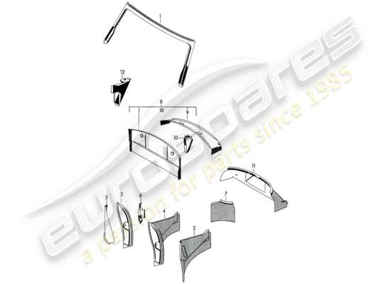 a part diagram from the Porsche 356B/356C (1964) parts catalogue