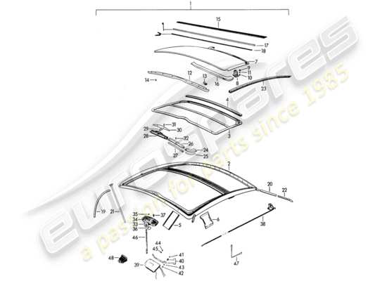 a part diagram from the Porsche 356B/356C parts catalogue