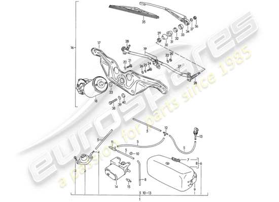 a part diagram from the Porsche 356B/356C parts catalogue