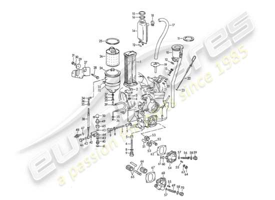 a part diagram from the Porsche 356B/356C parts catalogue