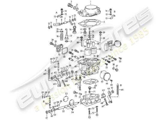 a part diagram from the Porsche 356B/356C (1965) parts catalogue