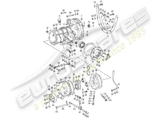 a part diagram from the Porsche 356B/356C parts catalogue