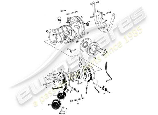 a part diagram from the Porsche 356B/356C parts catalogue