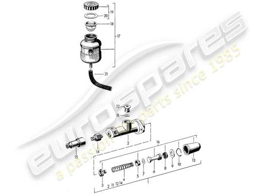 a part diagram from the Porsche 356B/356C parts catalogue