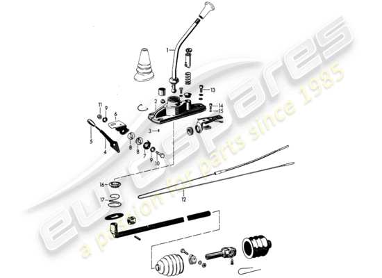 a part diagram from the Porsche 356B/356C parts catalogue