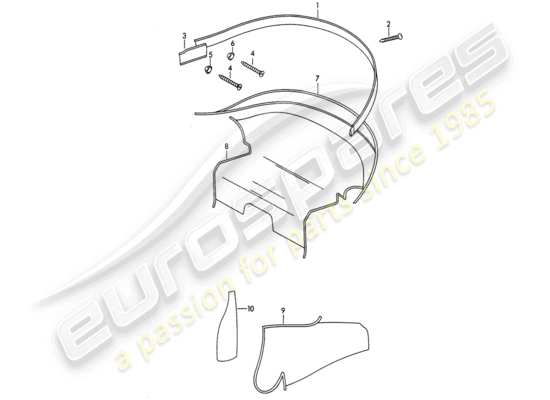 a part diagram from the Porsche 356B/356C parts catalogue