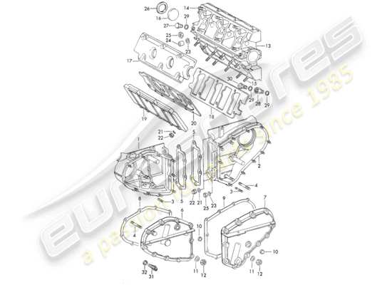 a part diagram from the Porsche 911 (1970) parts catalogue