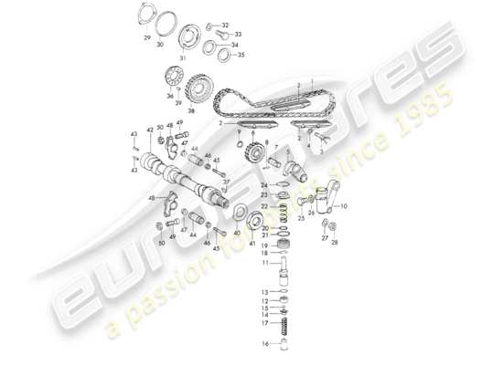 a part diagram from the Porsche 911 parts catalogue