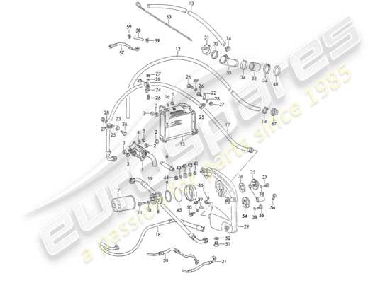 a part diagram from the Porsche 911 parts catalogue