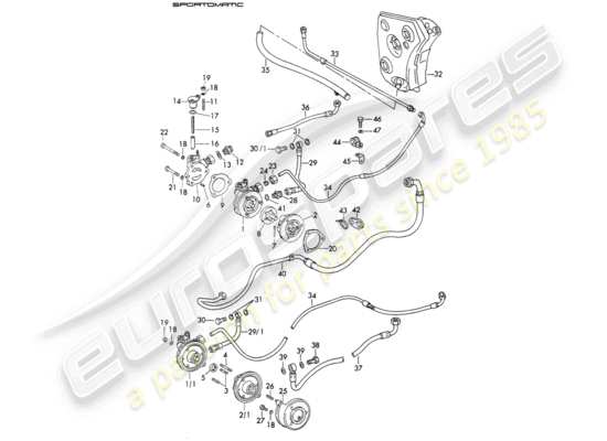 a part diagram from the Porsche 911 parts catalogue