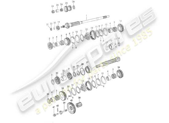 a part diagram from the Porsche 911 (1970) parts catalogue