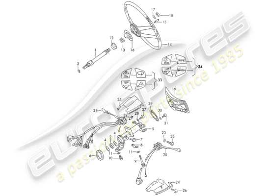 a part diagram from the Porsche 911 parts catalogue