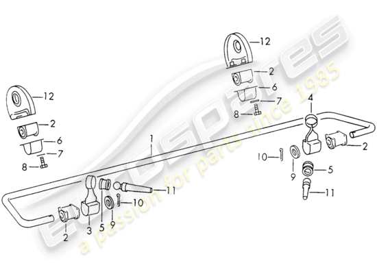 a part diagram from the Porsche 911 parts catalogue