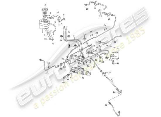 a part diagram from the Porsche 911 (1970) parts catalogue