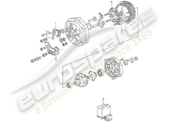 a part diagram from the Porsche 911 parts catalogue