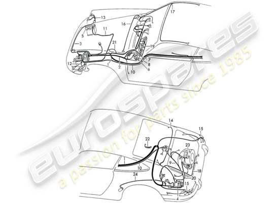 a part diagram from the Porsche 911 parts catalogue