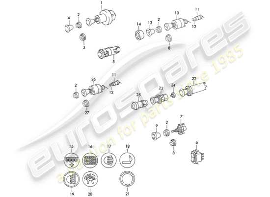 a part diagram from the Porsche 911 parts catalogue