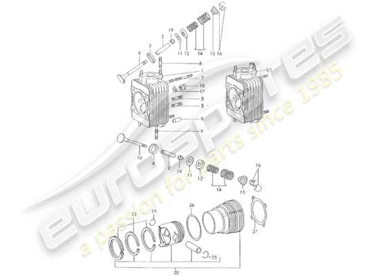 a part diagram from the Porsche 911 parts catalogue