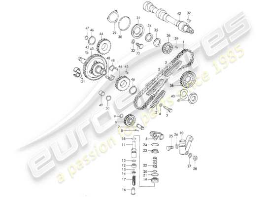 a part diagram from the Porsche 911 parts catalogue